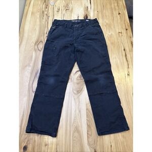 Ariat Rebar M4 Men Denim Jeans Straight Leg Black Size 34x30